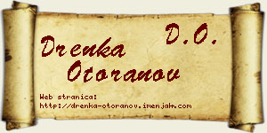 Drenka Otoranov vizit kartica